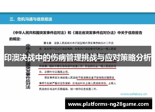 印澳决战中的伤病管理挑战与应对策略分析